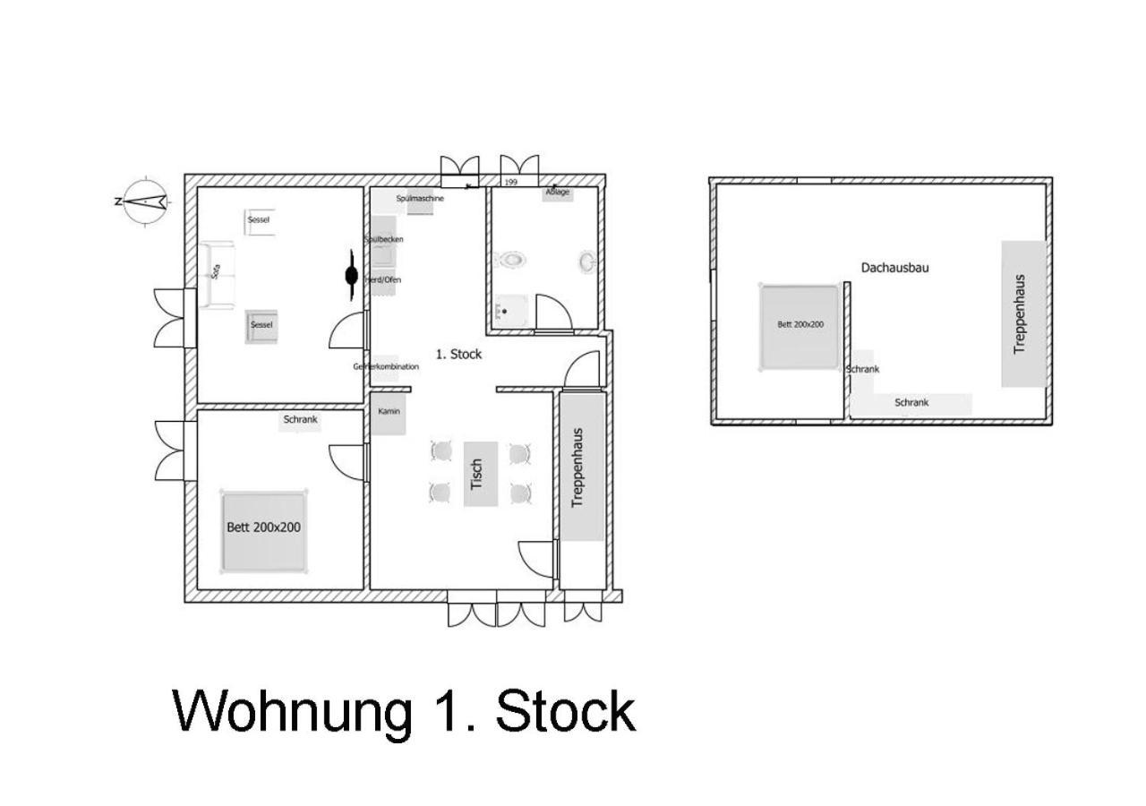 "Haus Auf Dem Berg" Leilighet Westensee Eksteriør bilde